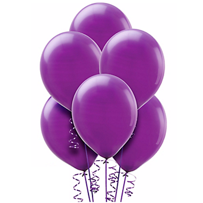 Воздушные шары фиолетовый пастель