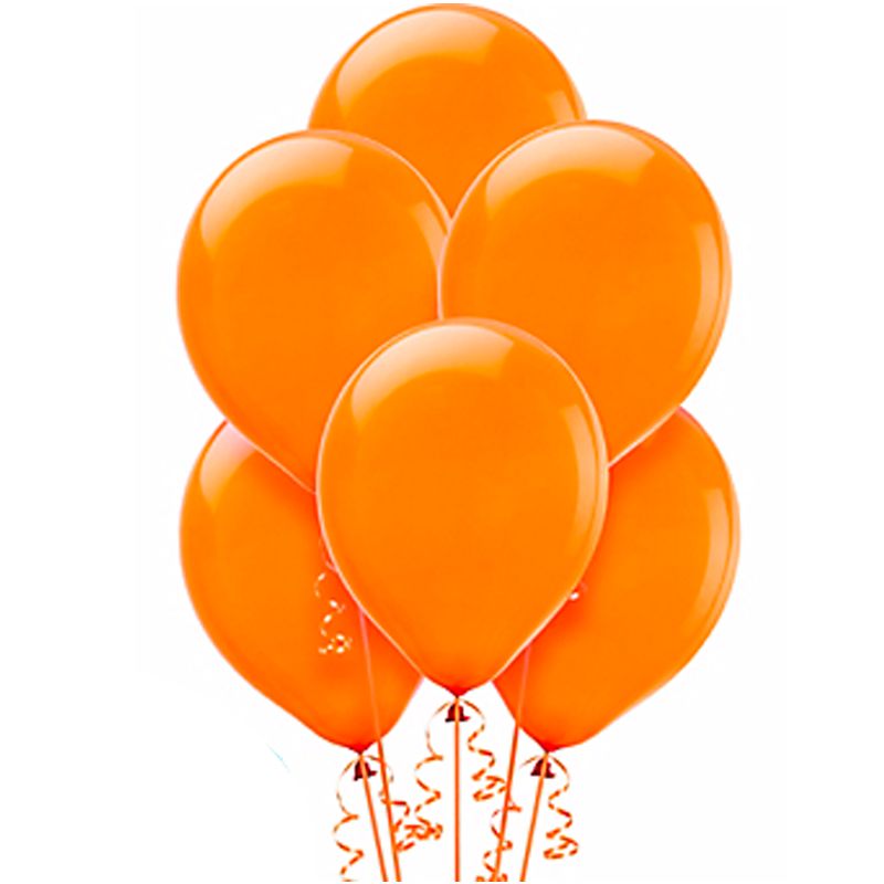 Воздушные шары Оранжевый пастель
