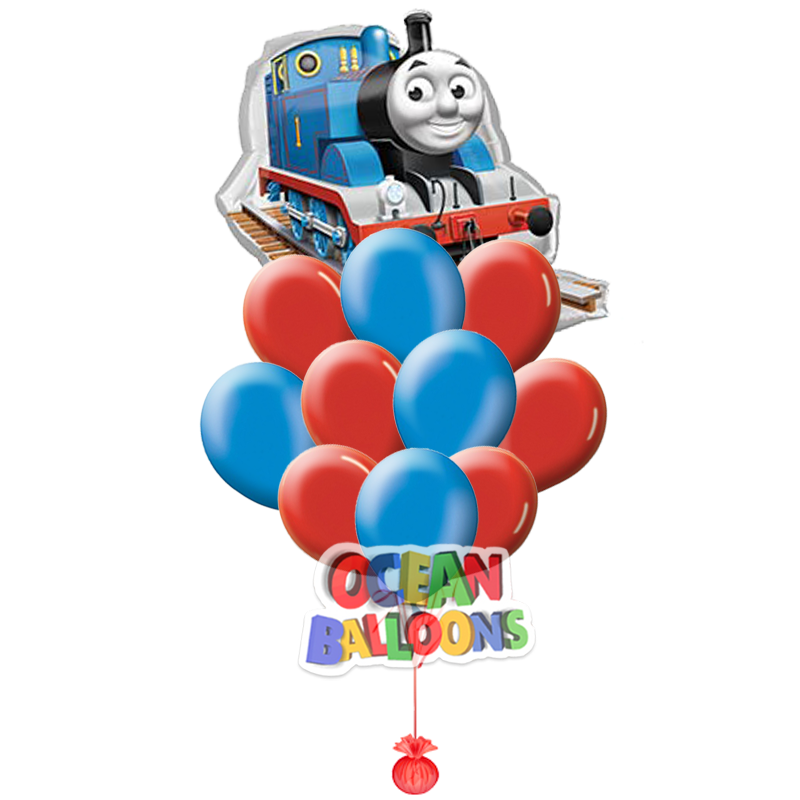 Композиция из воздушных шаров «Паровозик Томас 2»