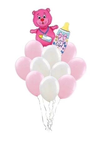 Букет «Маме и дочке» из 12 воздушных шаров и 2 фигур
