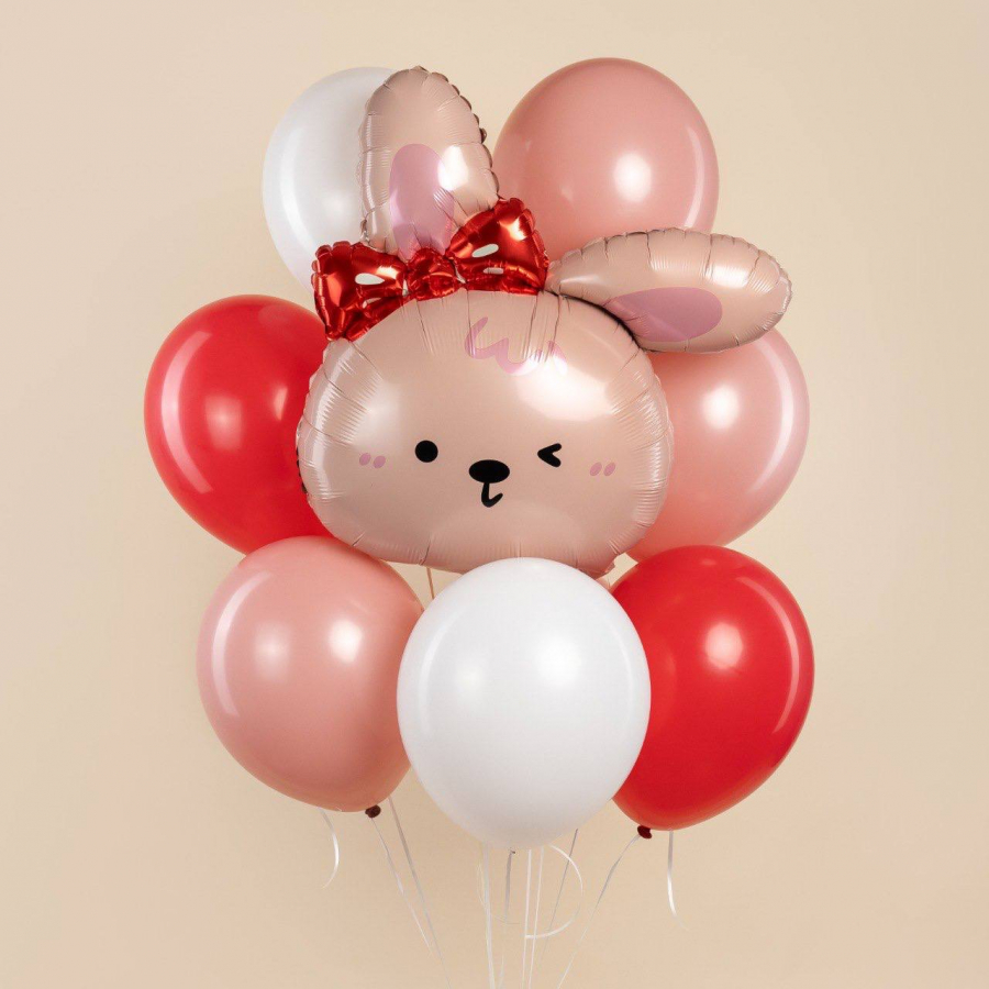 Букет из шаров «Смешной кролик»