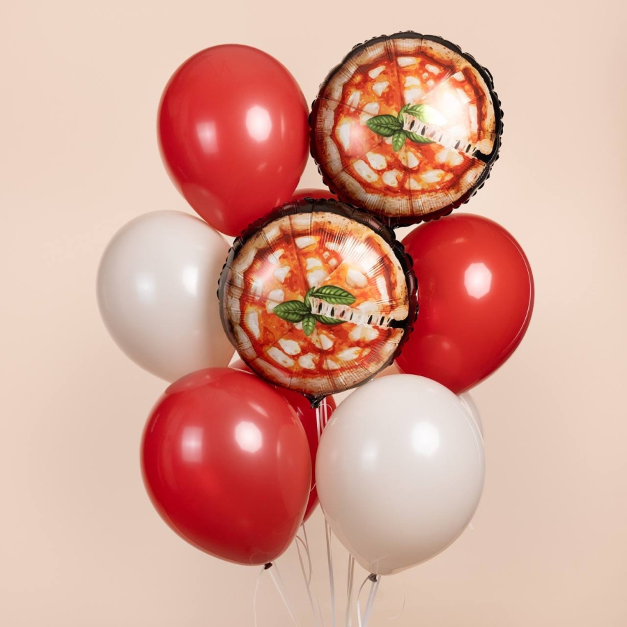 Букет из шаров «Вкусная пицца»