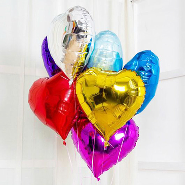 Букет из фольгированных шаров «Разноцветные сердца»