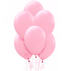 Воздушный шары, Розовый пастель