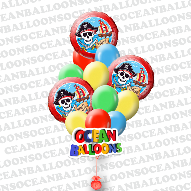 Букет Пиратская тортуга" из 18 шаров