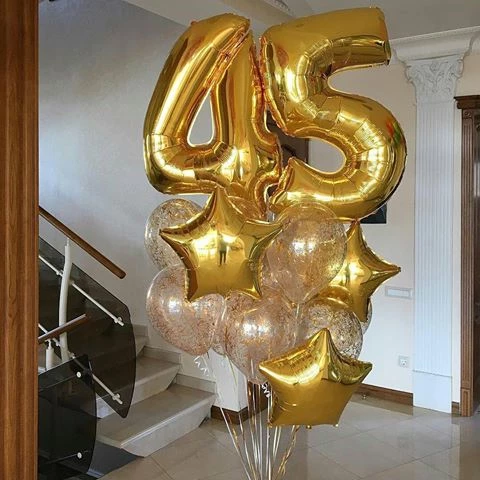 Букет из шаров на юбилей