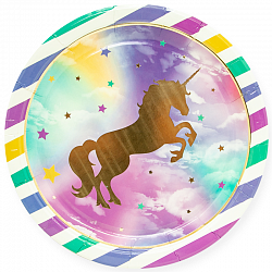 Тарелки (7_18 см) Золотой единорог, 6 шт.