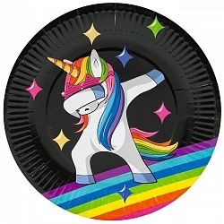 Тарелки (9_23 см) Танцующий единорог, 6 шт.