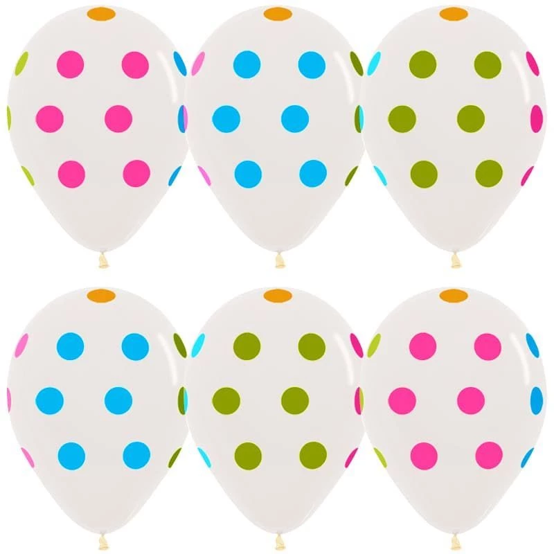 Воздушный шар Горошек, Прозрачный