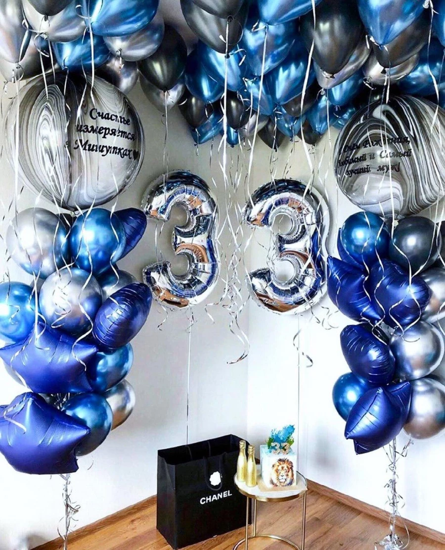 Композиция из шаров на День Рождения мужчине