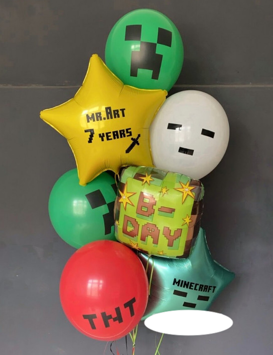 Шары Майнкрафт на День Рождения мальчику
