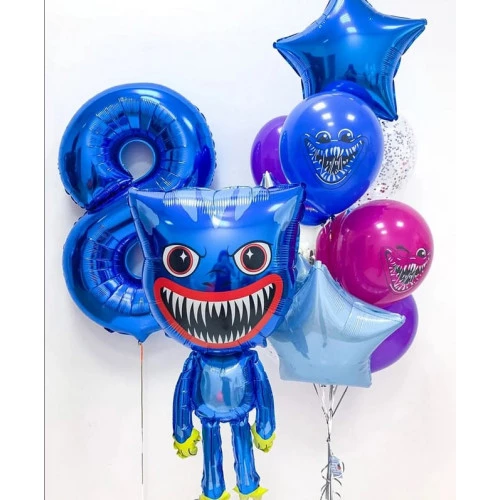 Композиция воздушных шариков Хагги Вагги довольный